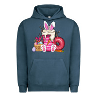 Pigment Midnight Navy Easter day coffee Urban Hoodie - CowhideDigitalArt