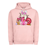 Pigment Salmon Easter day coffee Urban Hoodie - CowhideDigitalArt