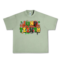 Oil Green juneteenth free ish since 1865 Urban Heavy Tee - LillyAllenDesigns
