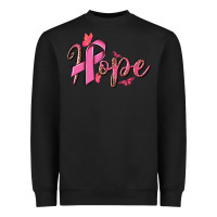 Black hope breast cancer Heavyweight Sweatshirt - NancyCooperArtShop