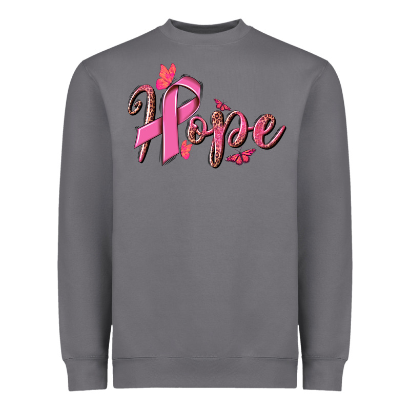 Hope Breast Cancer Heavyweight Sweatshirt by NancyCooperArtShop | Teevron