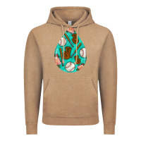Vintage Coffee baseball and western roses teardrop  5 Vintage Hoodie - BundleAndBundleShop