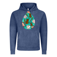 Vintage Denim baseball and western roses teardrop  5 Vintage Hoodie - BundleAndBundleShop
