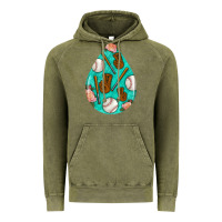 Vintage Olive baseball and western roses teardrop  5 Vintage Hoodie - BundleAndBundleShop