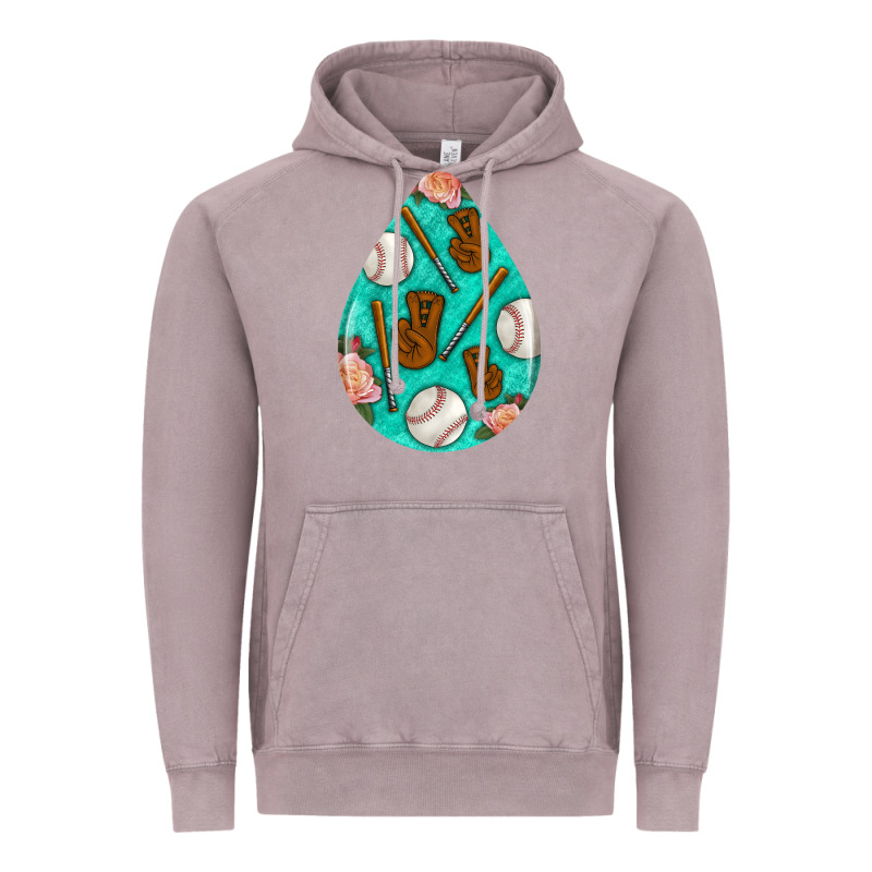 Baseball And Western Roses Teardrop  5 Vintage Hoodie by BundleAndBundleShop | Teevron