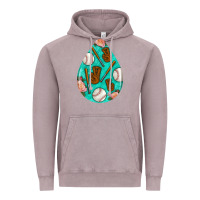 Vintage Zinc baseball and western roses teardrop  5 Vintage Hoodie - BundleAndBundleShop
