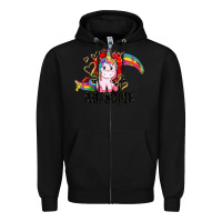 Black Au-some Zipper Hoodie - CowGirlArtShop