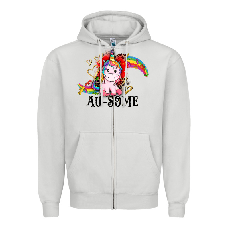 Au-some Zipper Hoodie by CowGirlArtShop | Teevron