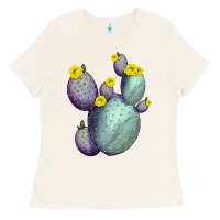 Bone Opunthia Santa Rita Cacti Ladies Tee - LillyAllenDesigns