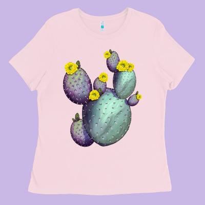 Opunthia Santa Rita Cacti Ladies Tee Designed By Lillyallendesigns