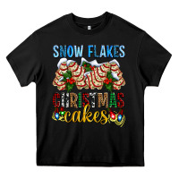 Black snow flakes christmas cakes ado Heavy Core Tee - AdoDesignShop