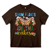 Chocolate Brown snow flakes christmas cakes ado Heavy Core Tee - AdoDesignShop
