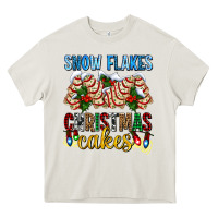 Cream snow flakes christmas cakes ado Heavy Core Tee - AdoDesignShop