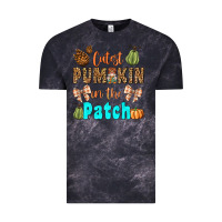 Cloud Black cutest pumpkin in the patch Vintage Tee - BundleAndBundleShop