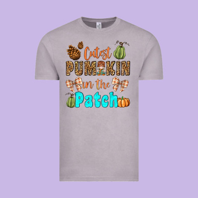 Cutest Pumpkin In The Patch Vintage Tee Designed By Bundleandbundleshop