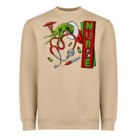 Mushroom Christmas Character Heavyweight Sweatshirt - NancyCooperArtShop