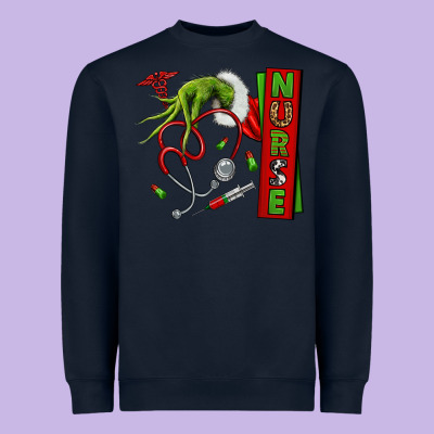 Christmas Character Heavyweight Sweatshirt Designed By Nancycooperartshop