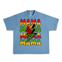 Pebble Blue mama lightning bolt juneteenth Urban Heavy Tee - LillyAllenDesigns