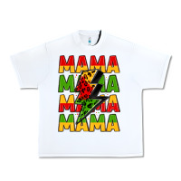 White mama lightning bolt juneteenth Urban Heavy Tee - LillyAllenDesigns