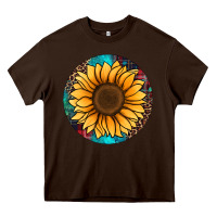 Chocolate Brown sunflower christmas ornament Heavy Core Tee - Jasminsmagicworld