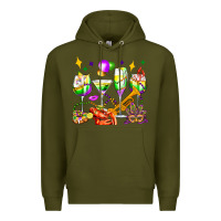 Army Green mardi gras wine glasses olivia Premium Hoodie - OliviaCreatesArt