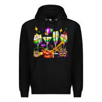 Black mardi gras wine glasses olivia Premium Hoodie - OliviaCreatesArt