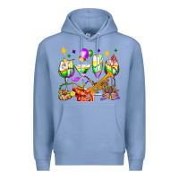 Colony Blue mardi gras wine glasses olivia Premium Hoodie - OliviaCreatesArt