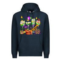Navy mardi gras wine glasses olivia Premium Hoodie - OliviaCreatesArt