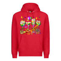 Red mardi gras wine glasses olivia Premium Hoodie - OliviaCreatesArt