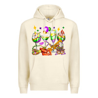 Sandshell mardi gras wine glasses olivia Premium Hoodie - OliviaCreatesArt