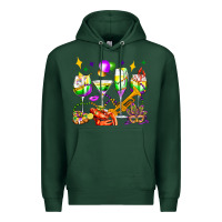 Sports Green mardi gras wine glasses olivia Premium Hoodie - OliviaCreatesArt