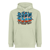 Matcha Boom boom Mama Heavyweight Hoodie - FaDigitalArtStudio