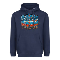 Navy Boom boom Mama Heavyweight Hoodie - FaDigitalArtStudio