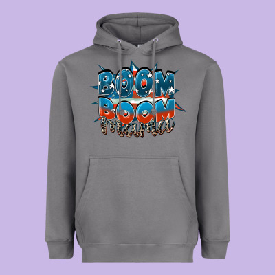 Boom Boom Mama Heavyweight Hoodie Designed By Fadigitalartstudio