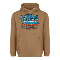 Toasted Coconut Boom boom Mama Heavyweight Hoodie - FaDigitalArtStudio