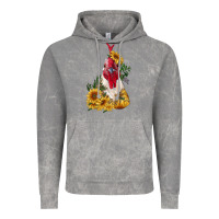 Cloud Rock sunflower rooster with leopard Vintage Hoodie - RanaPortraitStore