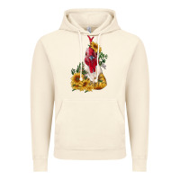 Vintage Artic sunflower rooster with leopard Vintage Hoodie - RanaPortraitStore