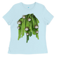 Baby Blue Selenicereus Cactus Ladies Tee - LillyAllenDesigns
