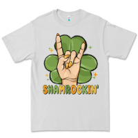 Dove Grey st. patrick's day shamrockin' Premium Tee - MaliasSmallBusiness
