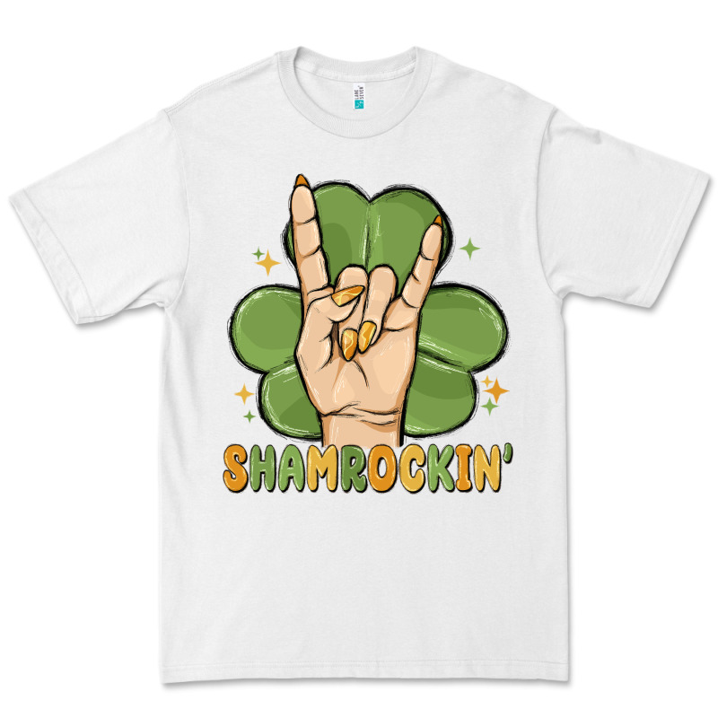 St. Patrick's Day Shamrockin' Premium Tee by MaliasSmallBusiness | Teevron