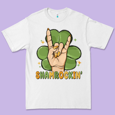 St. Patrick's Day Shamrockin' Premium Tee Designed By Maliassmallbusiness