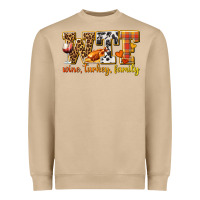 Mushroom WTF Wine Turkey Family Heavyweight Sweatshirt - texasbilliewilder