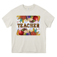 Cream Teacher Heavy Core Tee - LillyAllenDesigns