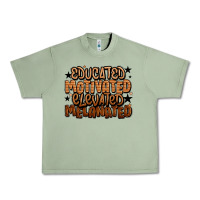 Educated Motivated Elevated Melanated Urban Heavy Tee | Teevron