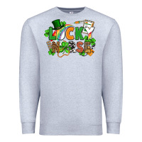 Heather Grey lucky nurse St. Patrick's Day Premium Sweatshirt - FaDigitalArtStudio