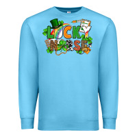 Ocean Blue lucky nurse St. Patrick's Day Premium Sweatshirt - FaDigitalArtStudio