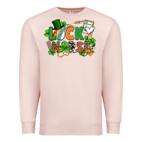 Pale Pink lucky nurse St. Patrick's Day Premium Sweatshirt - FaDigitalArtStudio