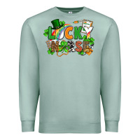 Seafoam lucky nurse St. Patrick's Day Premium Sweatshirt - FaDigitalArtStudio