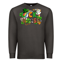 Smoke lucky nurse St. Patrick's Day Premium Sweatshirt - FaDigitalArtStudio