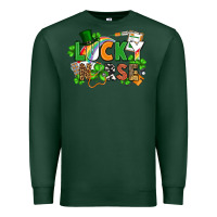 Sports Green lucky nurse St. Patrick's Day Premium Sweatshirt - FaDigitalArtStudio